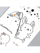 Переводная тату на тело светящаяся «Зайчик/Котёнок», 6×10.5 см, МИКС 7912992
