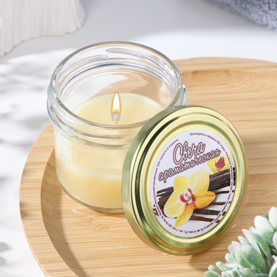 Ароматическая свеча в банке «Ванильная карамель», 5×6 см, 120 г