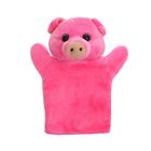 Мягкая игрушка на руку "Поросёнок", цвет ярко-розовый - Фото 2