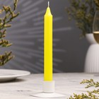 Свеча столовая ароматическая "Лимонный фреш", 1,9х18 см, 40 г - фото 1253554
