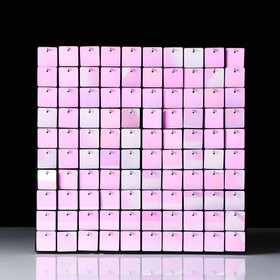Панель с пайетками для фотозоны 30*30см розовая