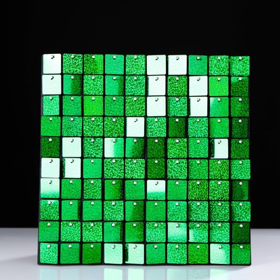Панель с пайетками для фотозоны 30*30см зеленая