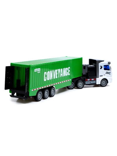 Грузовик радиоуправляемый «Контейнеровоз», масштаб 1:48, свет, работает от аккумулятора