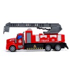 Грузовик радиоуправляемый «Пожарная служба», свет, работает от батареек - Фото 2