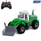 Экскаватор «Фермер», радиоуправляемый, работает от батареек, цвет зелёный - Фото 1
