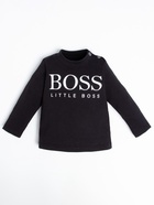 Лонгслив Крошка Я Little Boss, рост 86-92 см, чёрный - Фото 1