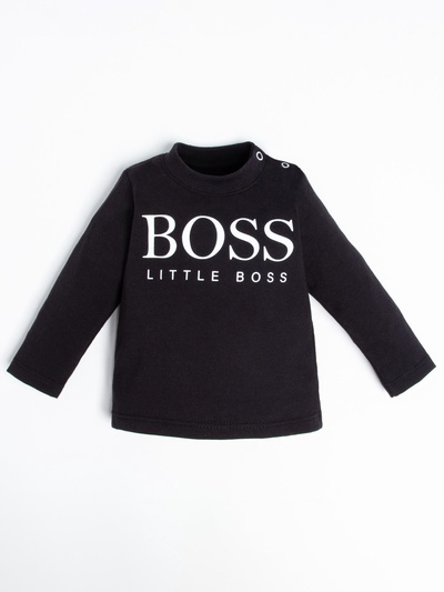 Лонгслив Крошка Я Little Boss, рост 86-92 см, чёрный