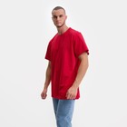 Футболка мужская, цвет красный/принт МИКС, размер 48 (3XL) - фото 21749549