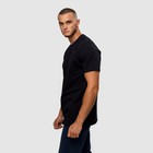 Футболка мужская, цвет чёрный/принт МИКС, размер M - фото 21749581