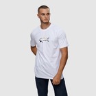 Футболка мужская, цвет белый/принт МИКС, размер M - фото 21749677