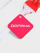Набор для выпечки Доляна «Лёд», 3 предмета: лопатка 23.5 см, кисть 20.5 см, венчик 25 см, красный - Фото 4