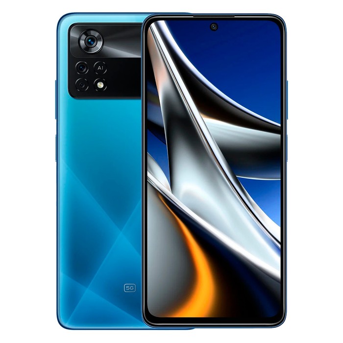Смартфон Xiaomi POCO X4 Pro 5G NFC RU, 6.67'', Amoled, 6Гб, 128Гб, 108Мп, 5000 мАч, синий - фото 51322666 Смартфон Xiaomi POCO X4 Pro 5G NFC RU, 6.67'', Amoled, 6Гб, 128Гб, 108Мп, 5000 мАч, синий - фото 51322666