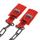 Браслет противоскольжения AUTOSTART, цепь одинарная 25 см, ремень 40×2.5 см, 2 шт. - Фото 2