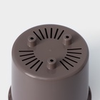 Кашпо для цветов со вставкой «Стив», 650 мл, d=11.5 см, h=10.5 см, цвет французский серый - Фото 5