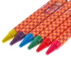 Восковые карандаши, набор 6 цветов, Тачки - фото 9227061