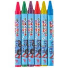 Восковые карандаши, набор 6 цветов, Синий трактор - Фото 2
