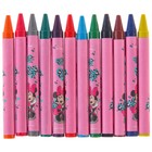 Восковые карандаши, набор 12 цветов, Минни Маус - Фото 2