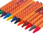 Восковые карандаши, набор 12 цветов, Тачки - Фото 3