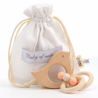 Прорезыватель для зубов Крошка Я «Птичка», с эластичными и деревянными элементами - Фото 2