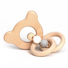 Прорезыватель деревянный для зубов Крошка Я «Мишка», с силиконовыми элементами - Фото 9