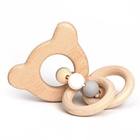 Прорезыватель деревянный для зубов Крошка Я «Мишка», с силиконовыми элементами - Фото 8