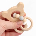 Прорезыватель деревянный для зубов Крошка Я «Мишка», с силиконовыми элементами - Фото 5