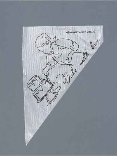 Кондитерские мешки Bake with love, (L) 34×23 см, 50 шт.