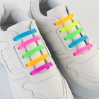 Шнурки силиконовые, набор 6 шт, цвет радуга - Фото 4