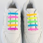 Шнурки силиконовые, набор 6 шт, цвет радуга - Фото 6