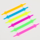 Шнурки силиконовые, набор 6 шт, цвет радуга - Фото 8