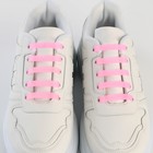 Шнурки силиконовые, набор 6 шт, цвет розовый - Фото 5