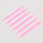 Шнурки силиконовые, набор 6 шт, цвет розовый - Фото 7