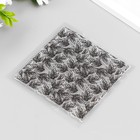 Штамп для творчества силикон "Листья. Фон" 12х12 см 9001483