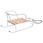 Санки детские «Ветерок 1», цвет белый - Фото 5