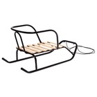 Санки детские «Ветерок 1», цвет чёрный - Фото 4