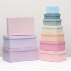 Набор коробок 10 в 1 "Нюдовый", 30,5 х 20 х 13 - 12 х 6,5 х 4 см 9253511 - фото 14693400