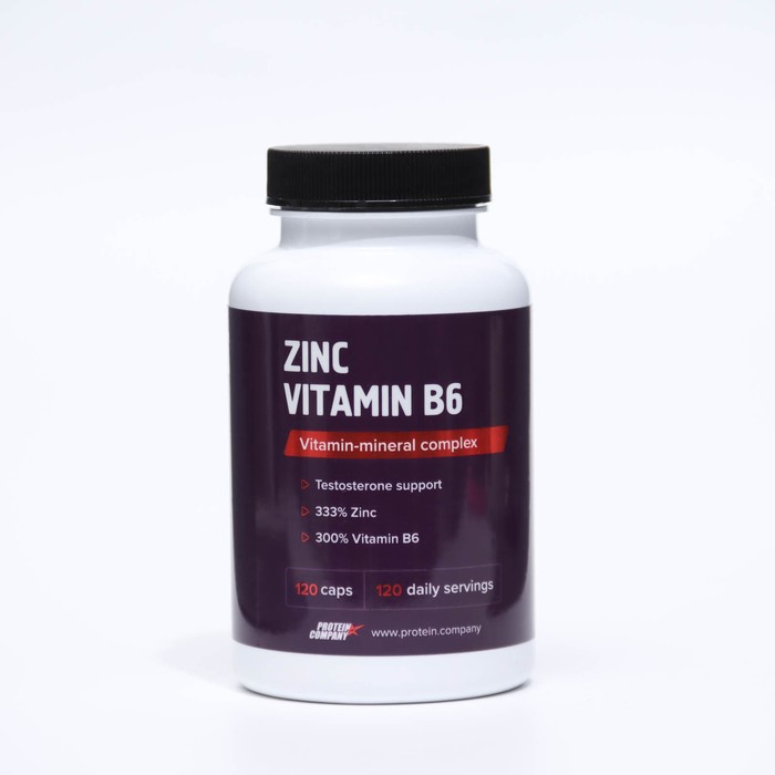 Цинк + Витамин B6 "СимплиВит", zinc vitamin B6, 120 капсул - Фото 1