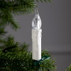 УЦЕНКА Гирлянда «Нить» 10 м с насадками «Свечи на прищепке», IP20, тёмная нить, 50 LED, 220 В, свечение тёплое белое - Фото 8