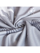 Плед флисовый новогодний «Этель. Зимний лес», 100×150 см, серый, флис - фото 65338231