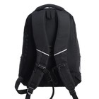 Рюкзак школьный 45 х 32 х 23 см, Grizzly, эргономичная спинка, чёрный/белый - Фото 5