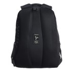 Рюкзак школьный 45 х 32 х 23 см, Grizzly, эргономичная спинка, чёрный/белый - Фото 6