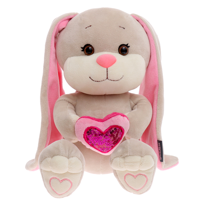 Мягкая игрушка «Зайка с розовым сердцем», 25 см - Фото 1