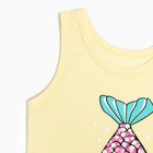 Комплект для девочки (майка, трусы), цвет жёлтый, рост 110 см 9241282