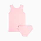 Комплект для девочки (майка, трусы), цвет розовый, рост 104 см 9241285