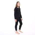 Термобельё для девочки (джемпер, брюки), цвет чёрный, рост 92 см - Фото 2