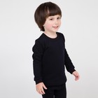 Термобельё детское (лонгслив, брюки), цвет чёрный, рост 92 см - Фото 5