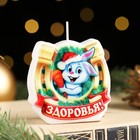 Свеча-подкова фигурная "Здоровья!", 6х3,5 см, 50 г, 1 ч 9246667 - фото 9951285