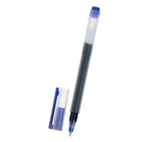 Ручка гелевая 0,5мм синяя, безстержневая, длина письма 1600 метров (штрихкод на штуке) (6 шт)