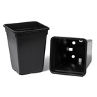 Горшок для рассады, 3,5 л, d = 16,5 см, h = 16,5 см, чёрный, Greengo (комплект 2 шт) - фото 24469512