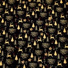 Бумага упаковочная глянцевая "Олени на золотом",1 лист , 70 х 100 см - Фото 4